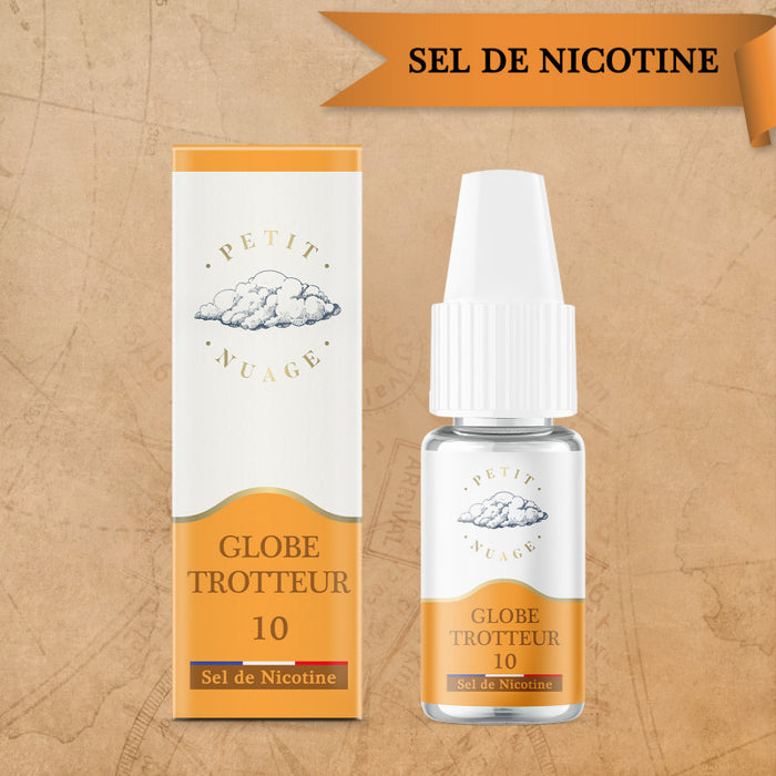 E-liquide Globe Trotteur en sel de nicotine de chez Petit Nuage