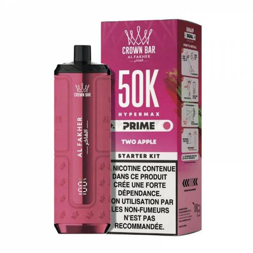 Al Fakher Crown Bar Hypermax Prime 50K — Two Apple