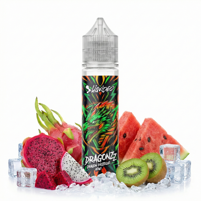 E-liquide Fruit du Dragon, Pastèque, Kiwi 50ml - Liquideo Dragonzz