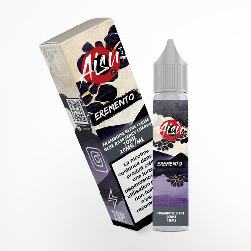 E-liquide Framboise bleue Cerise 10 ml en 20 mg - AISU EREMENTO