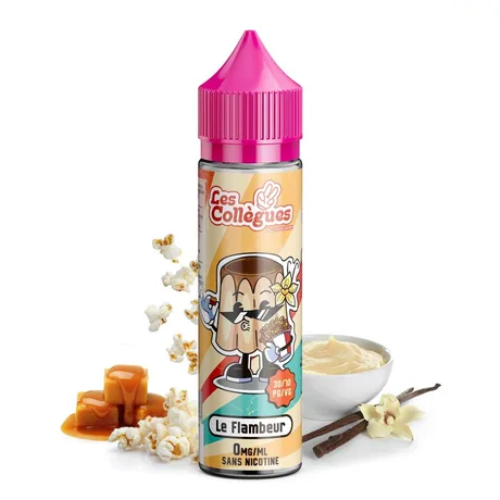 E-liquide Le Flambeur 50ml - Les Collègues
Crème Custard vanillée caramel pop corne 