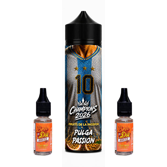 E-liquide 50 ml Pulga Passion - Champions2026