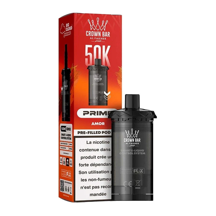 Cartouche Al Fakher Crown Bar Hypermax Prime 50K — Amor