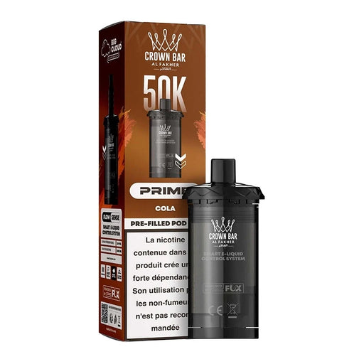 Cartouche Al Fakher Crown Bar Hypermax Prime 50K — Cola