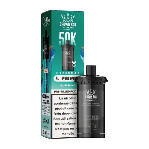 Cartouche Al Fakher Crown Bar Hypermax Prime 50K — Gum Mint