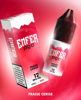 E-liquide sel  Fraise Cerise - Enfer pod