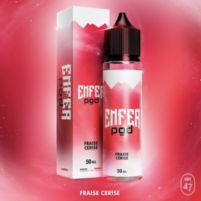 E-LIQUIDE 50ML FRAISE CERISE ENFER POD VAPE 47