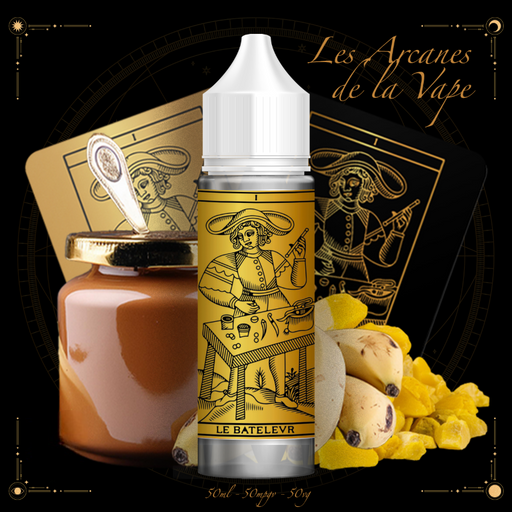 E-Liquide saveur Beurre de cacahuète et Banane 50 ML - Les Arcanes de la Vape