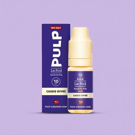 E liquide Cassis Givré au sel de nicotine de chez Pulp 