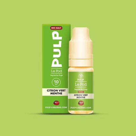 E liquide Citron Vert Menthe au sel de nicotine de chez Pulp