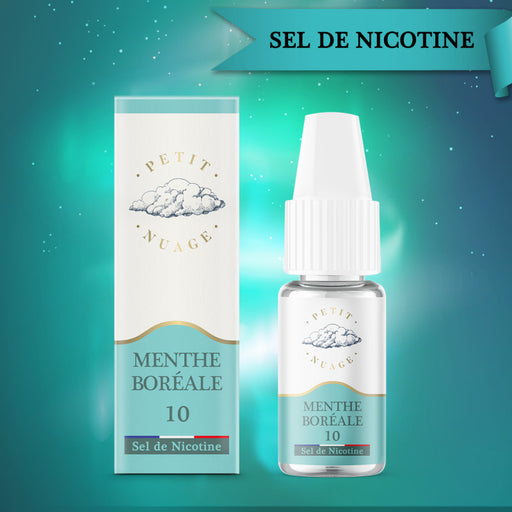 E-liquide Menthe Boréale en sel de nicotine de chez Petit Nuage
