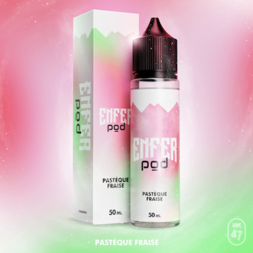 E-LIQUIDE 50ML PASTÈQUE FRAISE ENFER POD VAPE 47