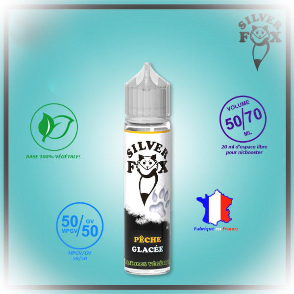 E-liquide Pche Glac 50ML - Silverfox Wevape E-liquide Pche Glac 50ML - Silverfox Wevape