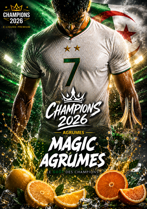 E-liquide 50 ml Magic Agrumes - Champions2026