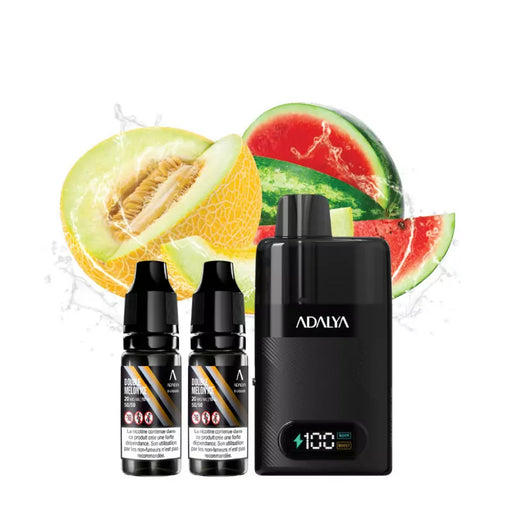 Puff rechargeable Double Melon Ice 30000 puffs - LEVO ADALYA
