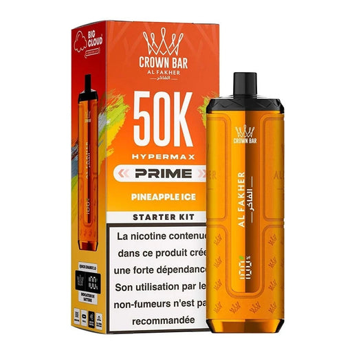 Al Fakher Crown Bar Hypermax Prime 50K — Pinneapple Ice