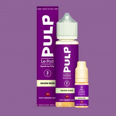 E-liquide Raisin Noir 60ml de la gamme Le Pod by Pulp