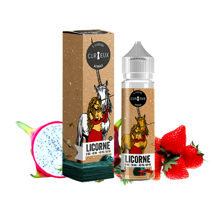 E-liquide Licorne - Curieux E-liquide format prt booster 50ml sans nicotine Wevape E-liquide Licorne - Curieux E-liquide format prt booster 50ml sans nicotine Wevape