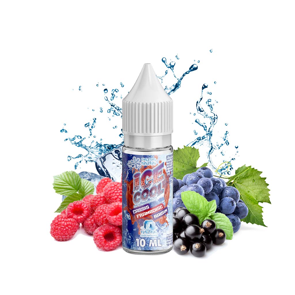 E-liquide Cassis Framboise Raisin Ice Cool | E liquide franais fabriqu par LiquidArom Wevape E-liquide Cassis Framboise Raisin Ice Cool | E liquide franais fabriqu par LiquidArom Wevape